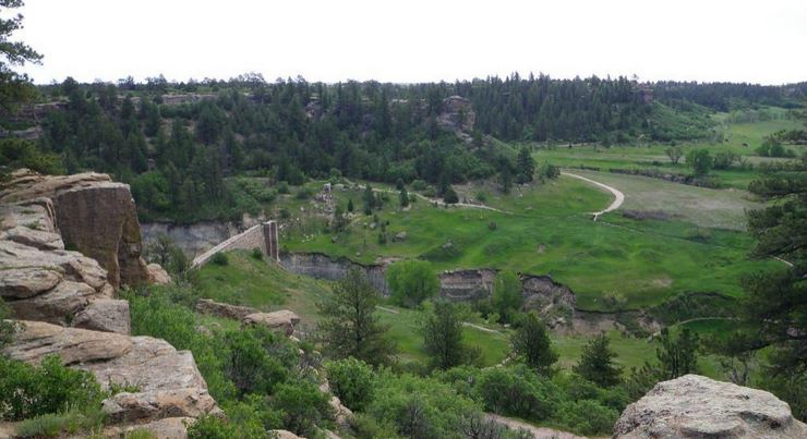 Castlewood Canyon State Park in Douglas County, Colorado.