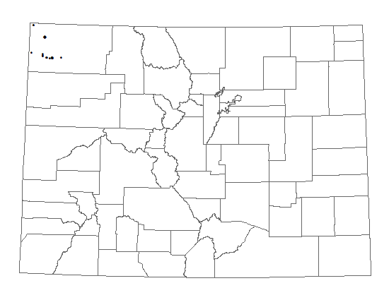 Distribution of <i>Trifolium andinum var. andinum</i> in Colorado