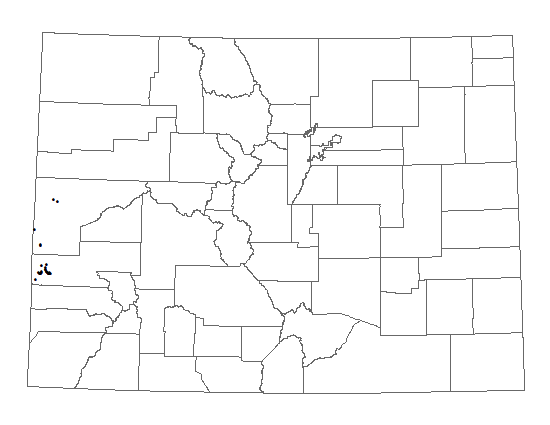 Distribution of <i>Pediomelum</i> <i>aromaticum</i> in Colorado