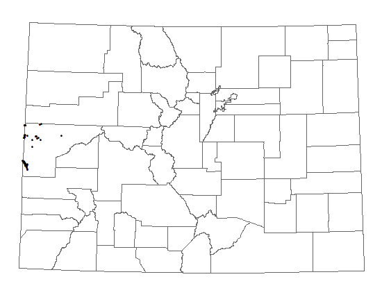 Distribution of <i>Lygodesmia</i> <i>doloresensis</i> in Colorado