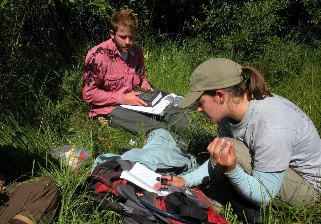 CNHP wetland ecologists Erick Carlson and Laurie Gilligan