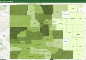 Rare plant county interactive map